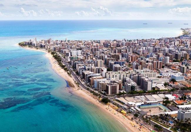 Apartamento 2 Quartos Beira-Mar Ponta Verde - Castelo B Temporada Maceió Exteriör bild