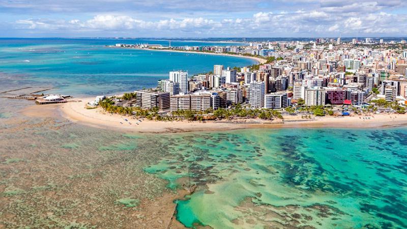 Apartamento 2 Quartos Beira-Mar Ponta Verde - Castelo B Temporada Maceió Exteriör bild